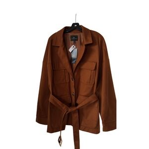 Banana Republic x Harbison Utility Belted Jacket Brown Oversized XL
